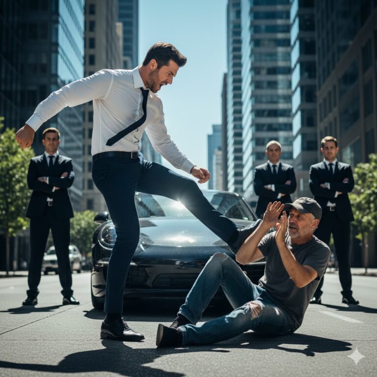 Hijo de MILLONARIO PATEÓ a un ANCIANO — sin saber que era su PADRE DISFRAZADO probando su CARÁCTER…