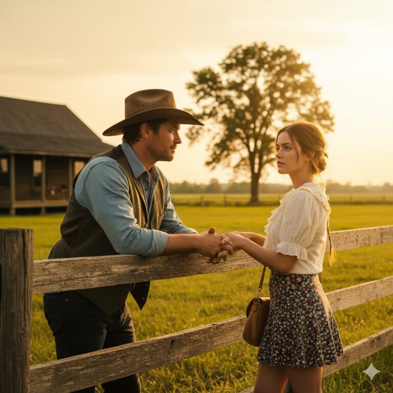 “ESTOY DESEMPLEADA, ¿HAY TRABAJO AQUÍ?” PREGUNTÓ LA JOVEN HUMILDE, SIN IMAGINAR QUE EL VAQUERO…