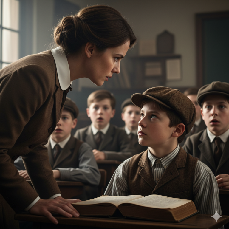 “CÁLLATE, ANALFABETO” — Gritó LaS Profesora…A Hasta Que El Niño Judío Escribió En 7