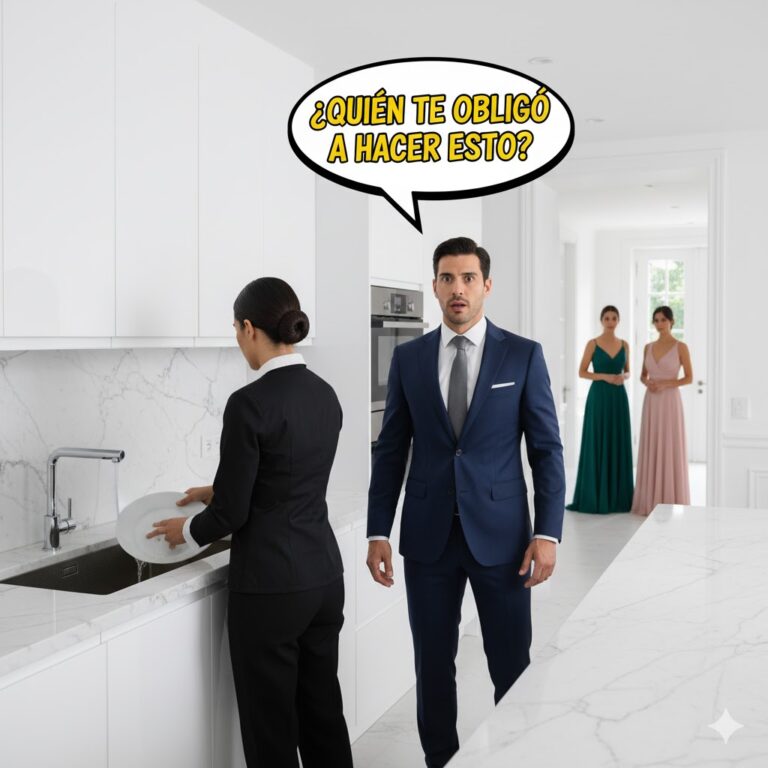 «Fui humillada por lavar los platos en la gala, pero todo cambió cuando mi esposo millonario entró al salón.»