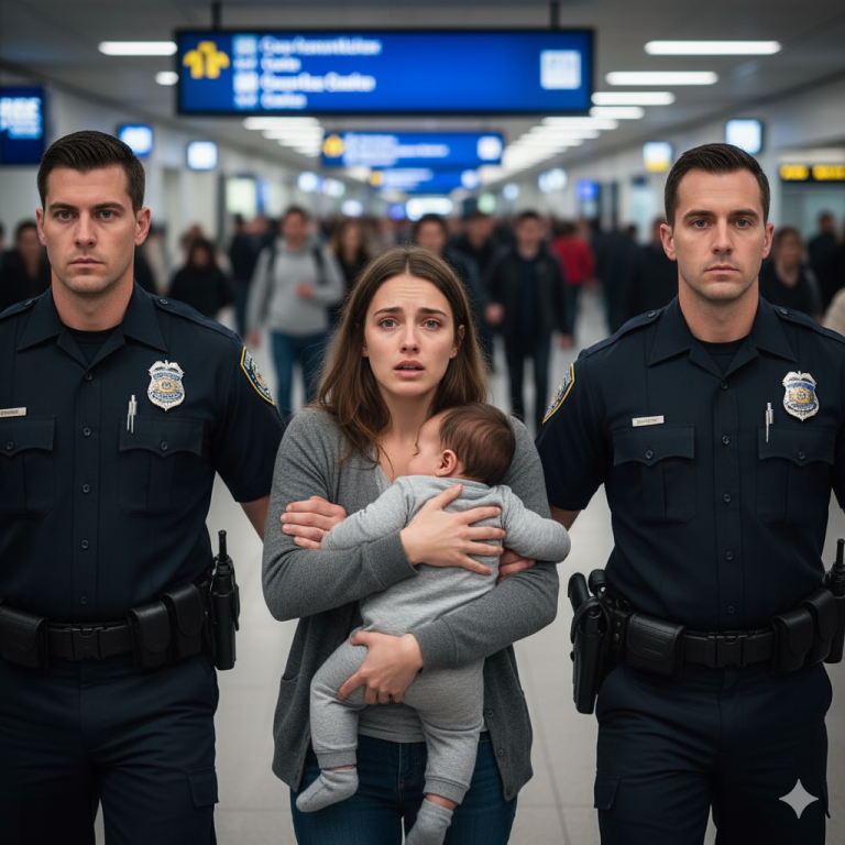 En mi vuelo de 10 horas, había pagado extra por un asiento de pasillo cerca del frente. Una mujer que cargaba a un bebé me pidió cambiar mi lugar por su asiento de en medio en la última fila. Rechacé con amabilidad. Ella soltó un suspiro dramático y anunció para que todos escucharan: —“Wow, sin corazón.”  Me mantuve sereno, hice una seña a la sobrecargo y pedí en voz baja la presencia de la policía. Para cuando llegaron, ella finalmente descubrió lo que en verdad significaba “sin corazón”.