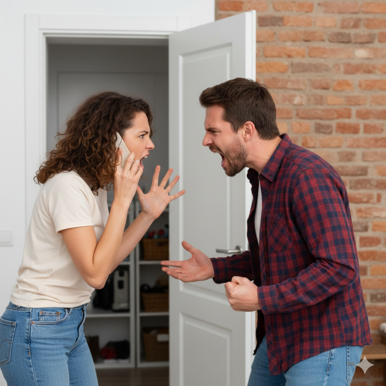 — ¿Dónde diablos andas, VACA DESQUICIADA? ¡Llevamos ya una hora esperando frente a la puerta!