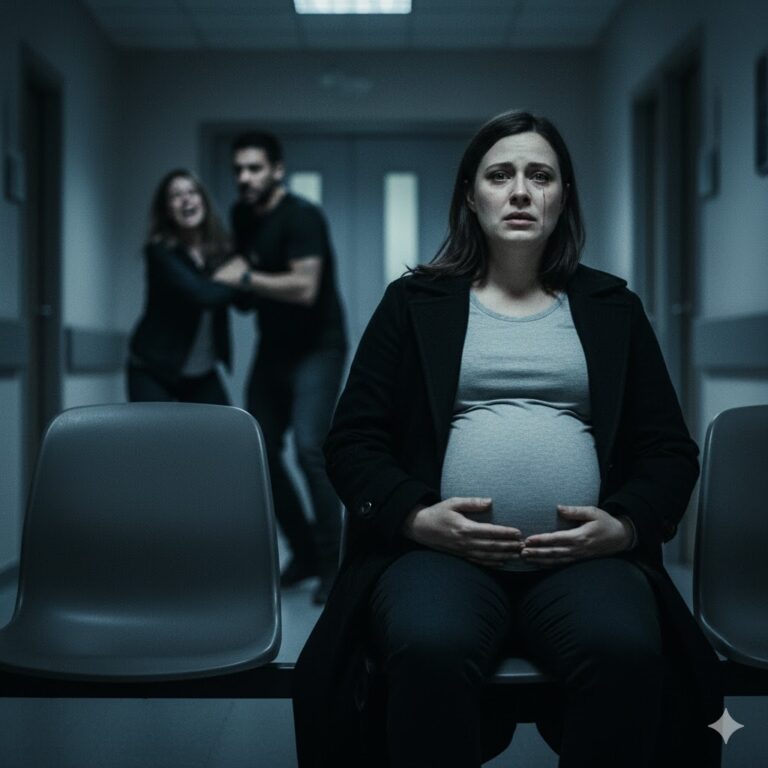 En mi ecografía, mi esposo entró con otra mujer embarazada y gritó: «¡Mi esposa va a dar a luz!». Lo miré, sonreí fríamente, acaricié mi vientre…y me fui sin mirar atrás.