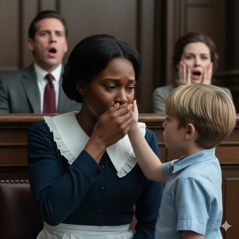 El millonario la acusó de robo, pero su hijo demostró quién era el verdadero culpable.