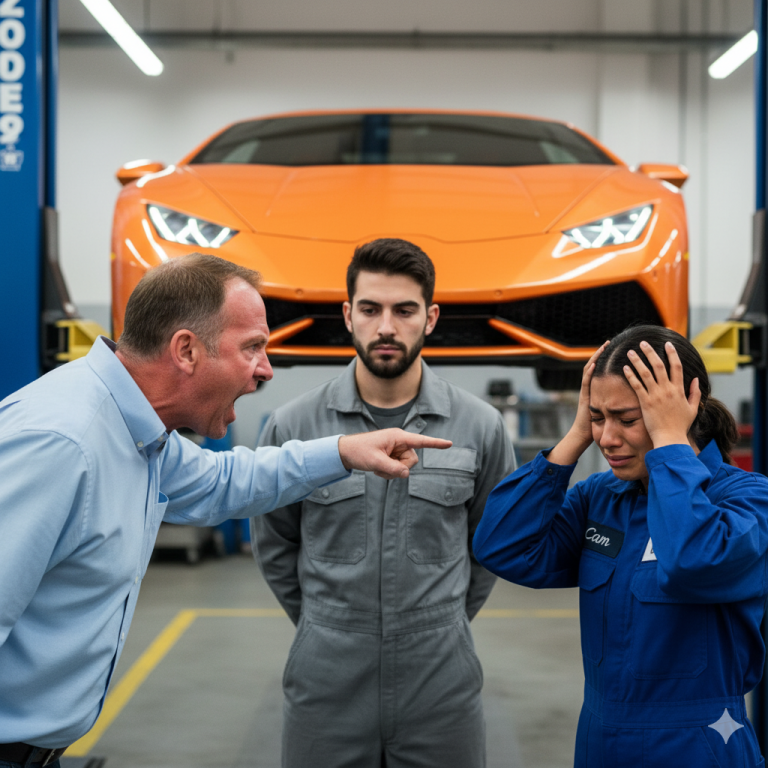 JEFE DISFRAZADO VA A SU TALLER Y VE AL GERENTE HUMILLANDO A LA MECÁNICA, PERO ÉL…