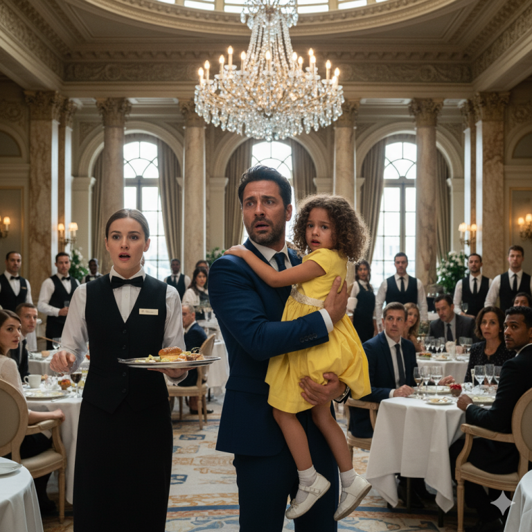 La camarera se congeló al ver a su hija en los brazos del dueño del hotel…