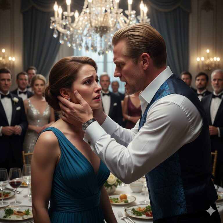 Le dio una bofetada a su esposa frente a sus amigos para demostrar su dominio…