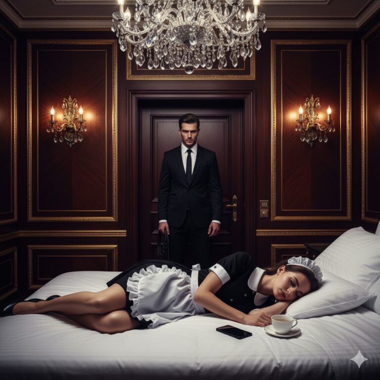 La camarera fue descubierta durmiendo en la cama del dueño del hotel.”