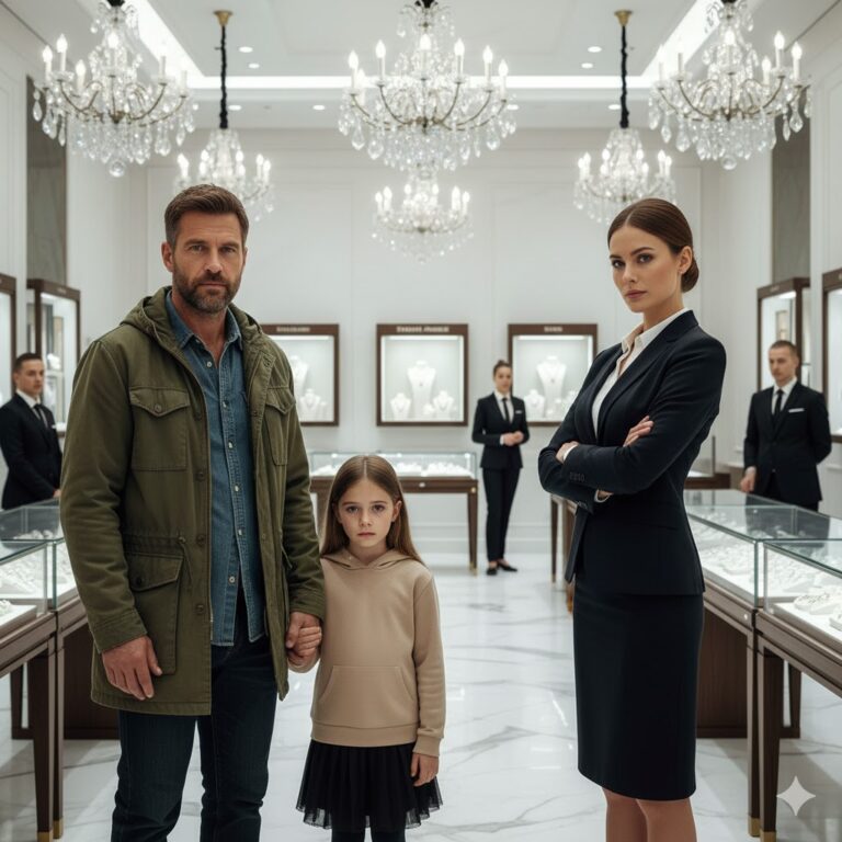 Un padre soltero y pobre entró en una tienda de lujo — todos se rieron…