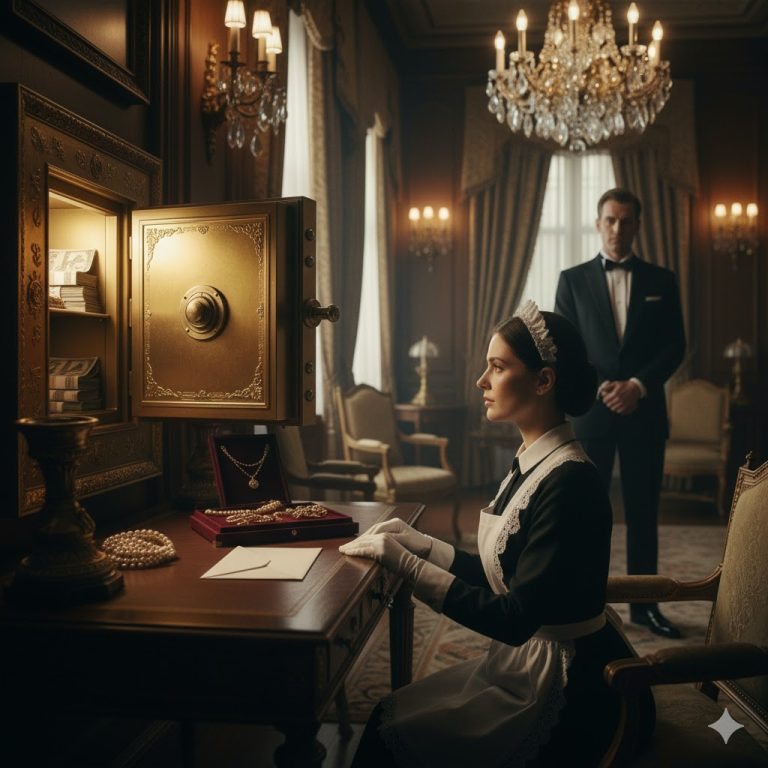 Un millonario dejó su caja fuerte abierta para atrapar a su empleada doméstica, pero la reacción de ella lo hizo llorar.