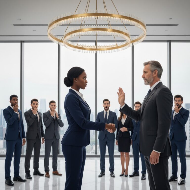 El CEO multimillonario desprecia a los empleados negros: “No doy la mano a los empleados” — Minutos después, pierde una inversión de 2 mil millones de dólares y su imperio se derrumba… por culpa de ella.