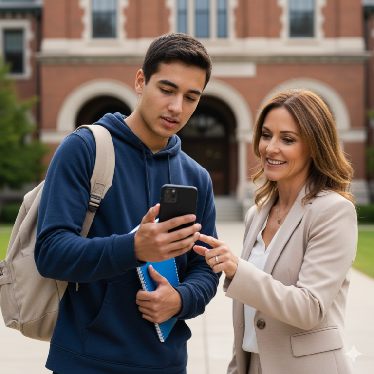 Un estudiante sin dinero prestó su viejo teléfono roto a una desconocida en la estación de autobuses — nunca imaginó que aquella llamada cambiaría su vida para siempre, ni que la mujer al otro lado de la línea era dueña de la empresa en la que soñaba trabajar.
