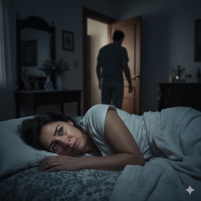 Casados por tres años, cada noche el esposo se iba a dormir con su madre. Una noche la esposa lo siguió… y descubrió una verdad impactante.