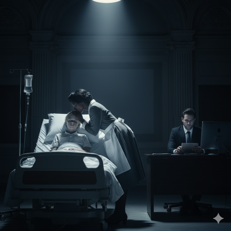 Un millonario, marcado por la frialdad y la rutina tras la muerte de su esposa, decide instalar una cámara oculta en su mansión para vigilar a su hijo enfermo. Lo que descubre no solo lo deja sin aliento, sino que pone a prueba todo lo que creía saber sobre el amor, la familia y la lealtad. Una simple criada, contratada solo para limpiar, comienza a cambiar silenciosamente la vida del niño… y muy pronto también la de su padre.