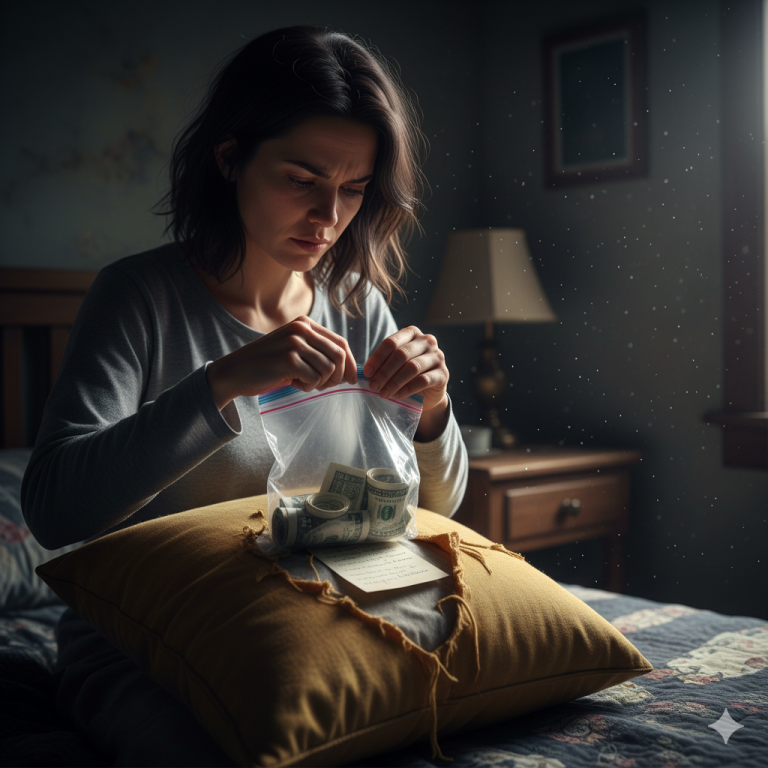 Divorciada, mi esposo me lanzó una almohada vieja con una mirada de desprecio — pero cuando la abrí para lavarla, me quedé atónita por lo que encontré dentro…