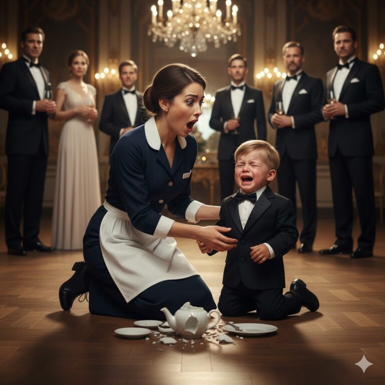 El hijo del millonario rompía platos…