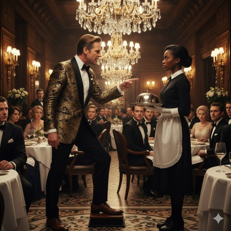 “¡Arrodíllate y límpiame los zapatos ahora mismo!”