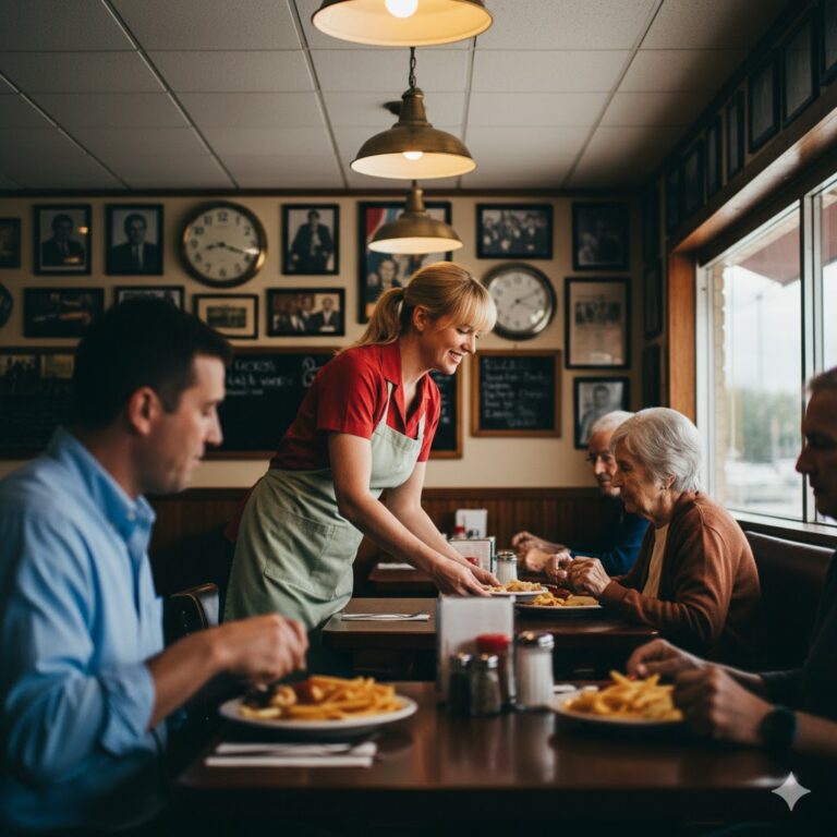 La Mesera Que Alimentaba en Secreto a un Niño Solitario — Hasta Que los Soldados Llegaron con una Orden Que Silenció a Todos