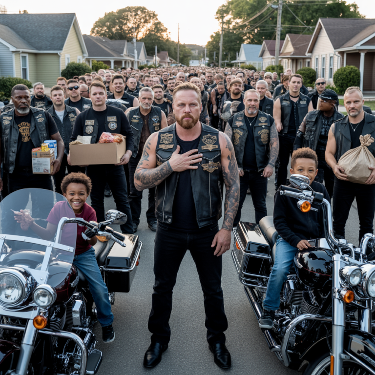 “Un Acto de Bondad que Desafía Estereotipos: La Mujer que Conquistó a los Ángeles del Infierno”