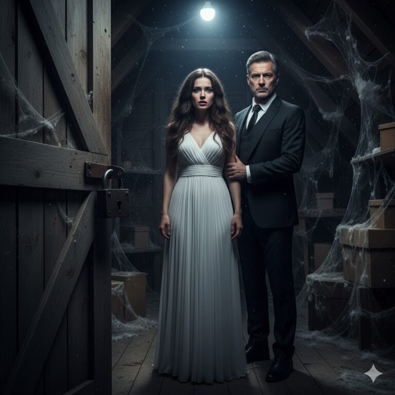 Me casé con un viejo, ilusionada pensando: “no le queda mucho… y toda su fortuna será mía”. Pero en la noche de bodas, con una sonrisa extraña, me llevó a una habitación sellada durante 20 años. Cerró la puerta con llave…