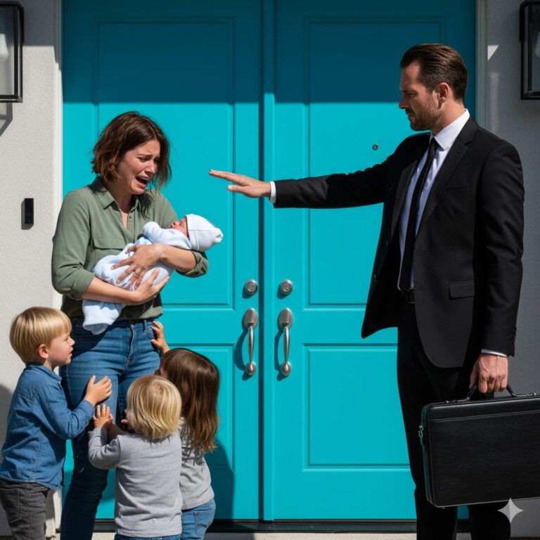 Echó a su esposa y sus cinco hijos de casa…