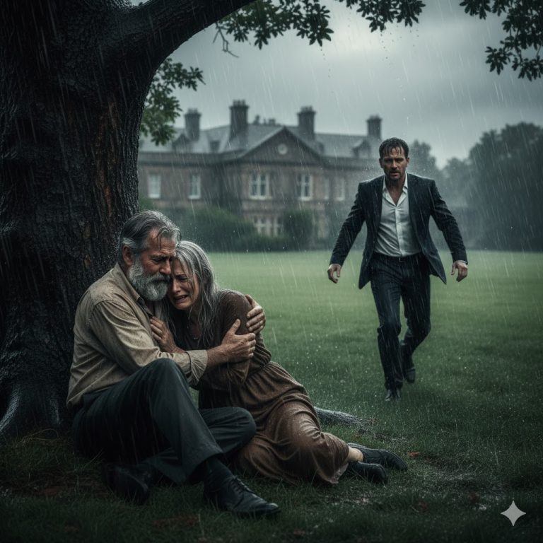 El millonario que regresó sin avisar y encontró a sus padres bajo la lluvia — Lo que hizo después dejó a todos sin palabras