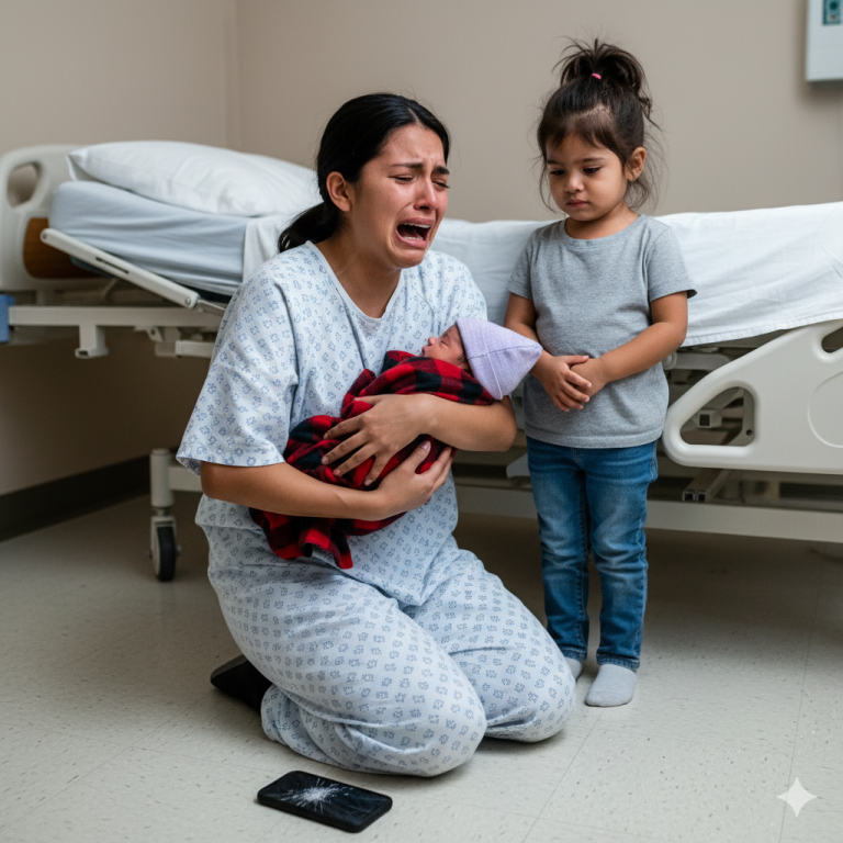 Mi hija de 10 años miró al recién nacido y susurró: —Mamá… no podemos llevarnos a este bebé a casa.