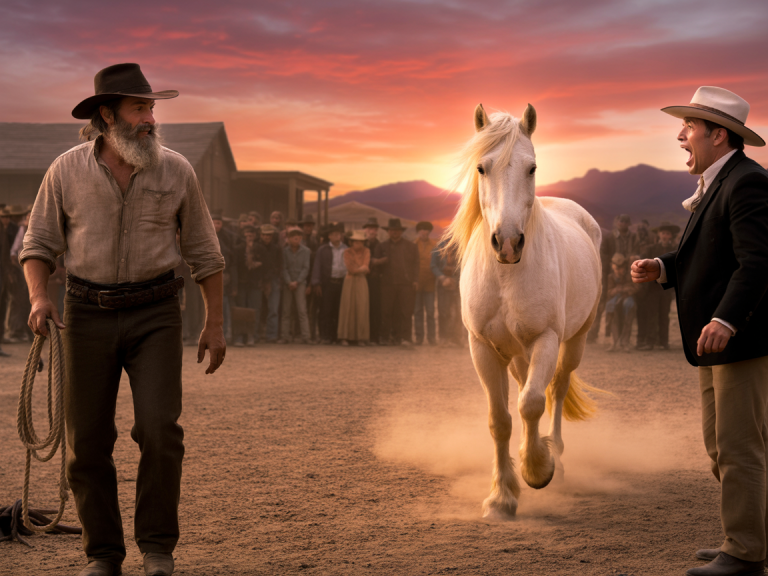 UN MILLONARIO LE DIO UN CABALLO INÚTIL A UN VAGABUNDO COMO BROMA, PERO ARREPINTIÉNDOSE AMARGAMENTE….