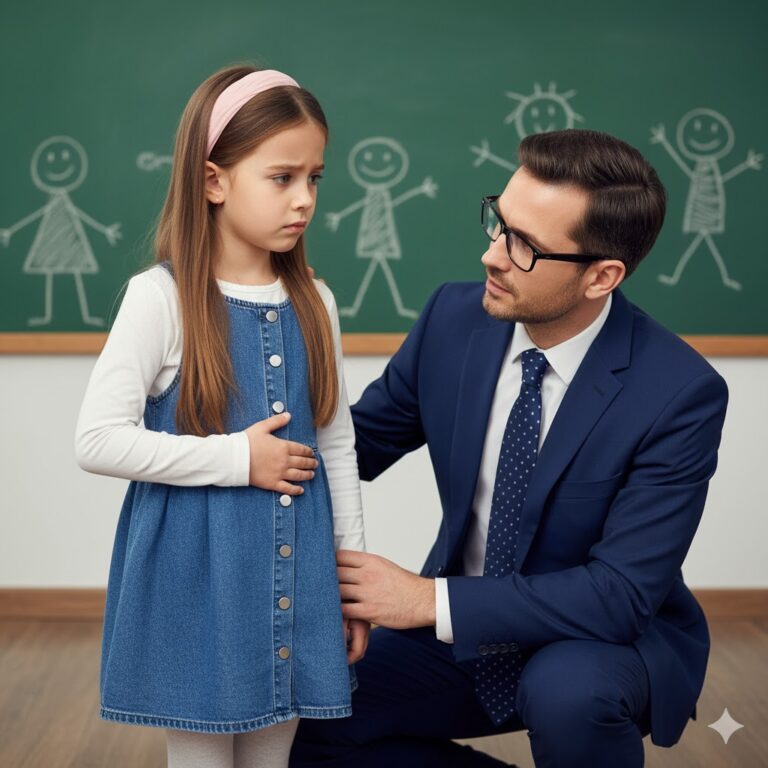 El profesor Miguel notó que la pancita de su alumna se veía cada día más grande y no pudo evitar hacer la pregunta que no salía de su cabeza.