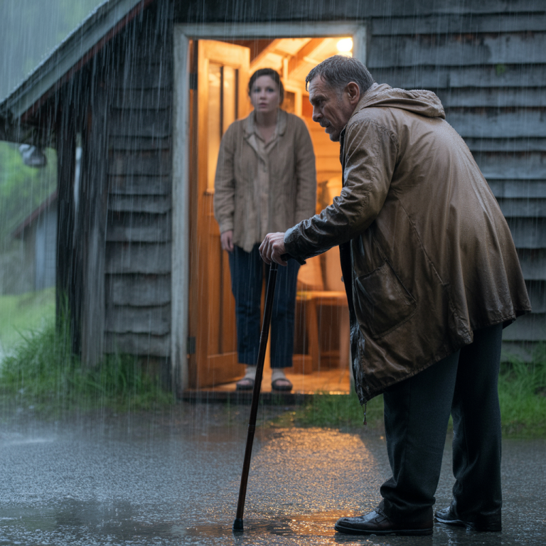 Un mendigo pidió refugio en una cabaña — y al día siguiente compró todas las tierras…