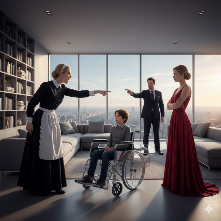 ¡NO HAGAS ESO! LA EMPLEADA ENFRENTA A LA MADRASTRA CRUEL FRENTE AL MILLONARIO…