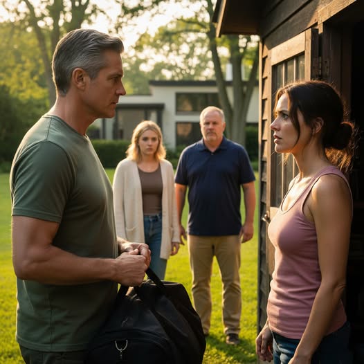Al visitar a mi hija casada, descubrí que se estaba quedando en una caseta de jardín con 40 °C de calor. ¿El motivo? “No se permite la entrada a extraños”. Me la llevé y, más tarde, sus suegros se quedaron completamente impactados…