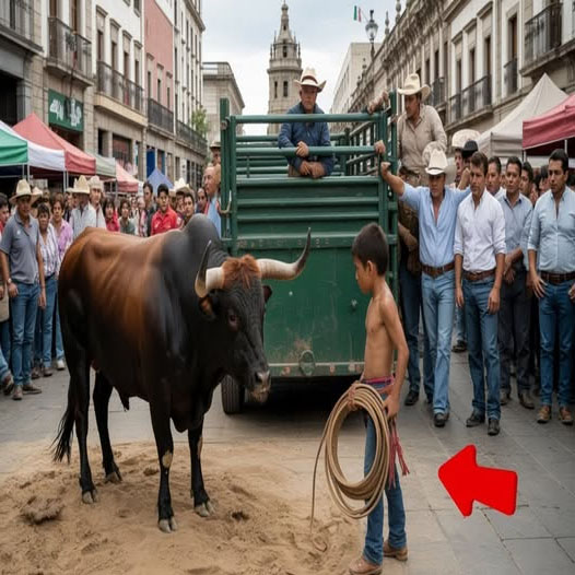 “Un multimillonario dio un toro de rodeo a un niño pobre solo para burlarse… pero algo cambió todo.”