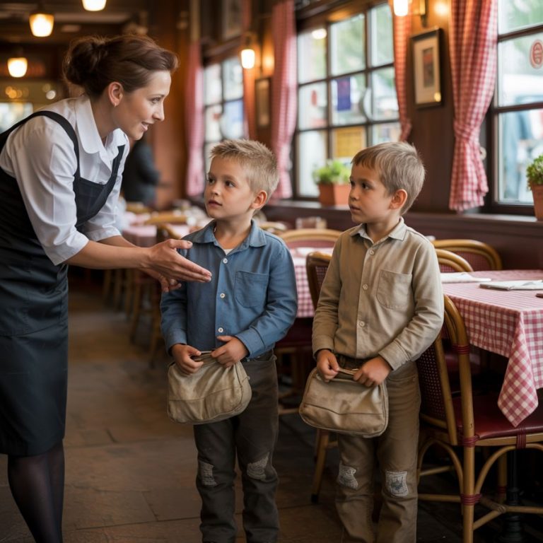 Camarera Ofreció Comida a Dos Huérfanos, 17 Años Más Tarde un Coche de Lujo Aparece en su Casa…