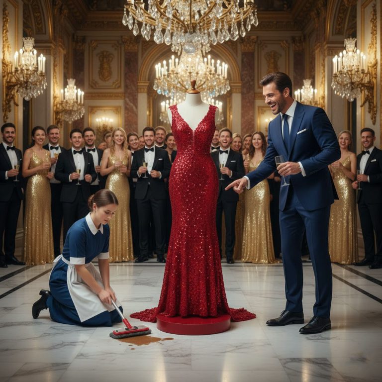 «¡Me casaré contigo si entras en este vestido!» – se burló el millonario meses después, quedó mudo.