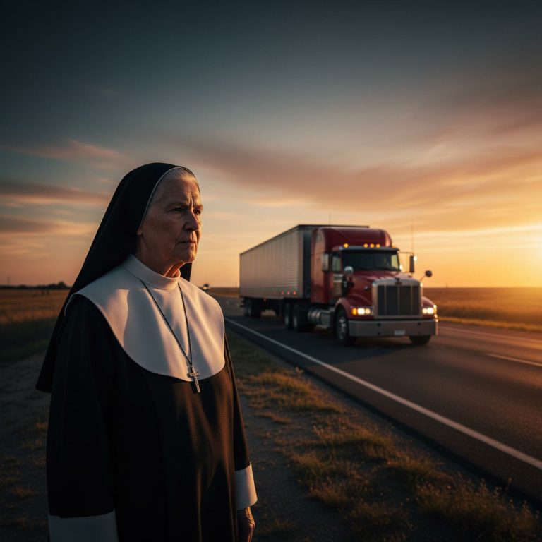 Le di un aventón a una monja en plena carretera… y lo que pasó después me dejó helado