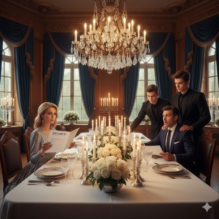 Mi esposo trajo a su novia a la cena familiar, hasta que vio los papeles del divorcio…