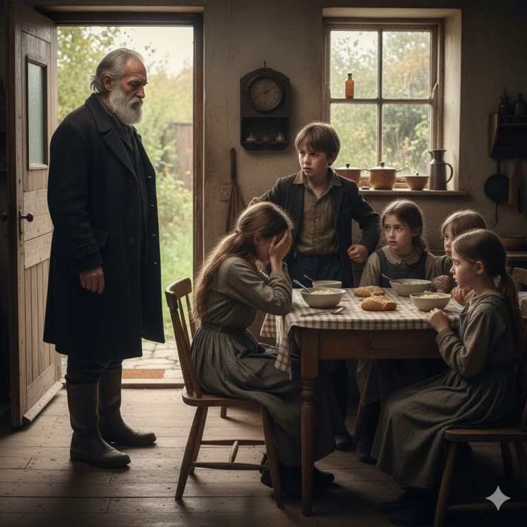 UNA MADRE SOLTERA DE CUATRO HIJOS DEJÓ ENTRAR A UN EXTRAÑO EMPAPADO EN SU PEQUEÑO HOGAR—AL DÍA SIGUIENTE, ÉL CAMBIÓ SU VIDA PARA SIEMPRE