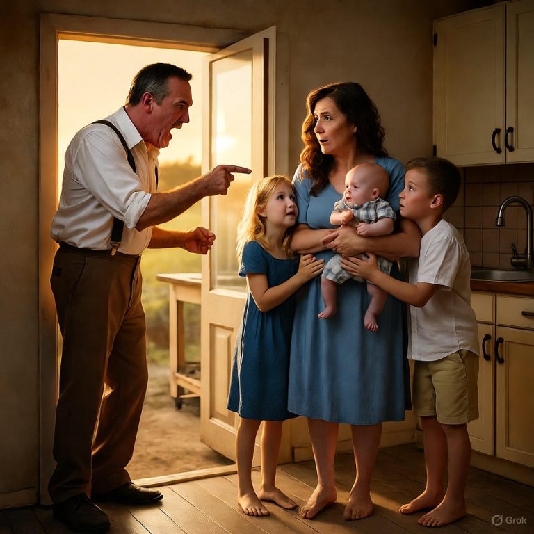 Regresa uno al orfanato. No podremos mantener a tres —dijo él con tono indiferente, apenas levantando la mirada hacia los niños.