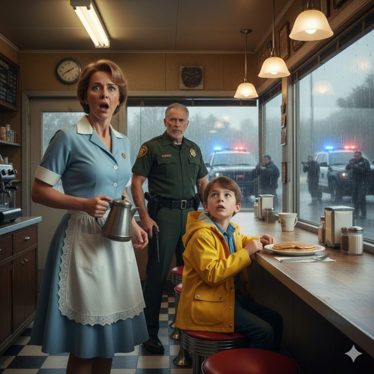 Ella le daba panqueques todas las mañanas sin hacerle preguntas. Entonces, un día, camionetas militares rodearon el restaurante.