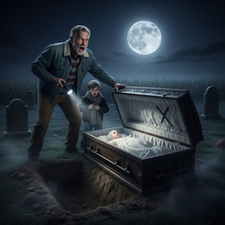 El niño insistió en que su padre desenterrara la tumba de su madre, y el momento en que se abrió la tapa del ataúd dejó a todos sin aliento.