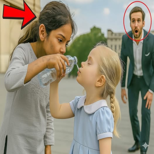 La hija del millonario era muda… hasta que una niña le dio agua y ocurrió lo imposible…