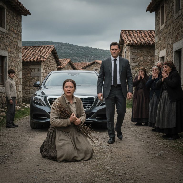 “Durante diez años crié sola a mi hijo sin un padre — todo el pueblo se burló de mí, hasta que un día llegaron autos de lujo frente a mi casa y el verdadero padre del niño hizo llorar a todos.”