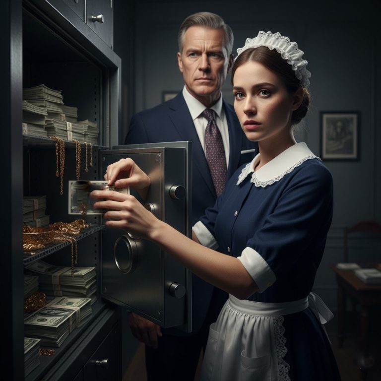 «Un millonario deja su caja fuerte abierta para tenderle una trampa a su criada — Pero la reacción de ella lo hizo llorar».