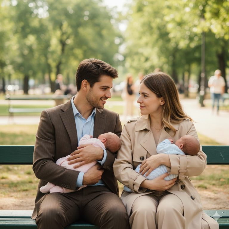 Sin rumbo fijo, se quedó dormida al volante con sus hijos gemelos… hasta que un millonario se detuvo y la reconoció.