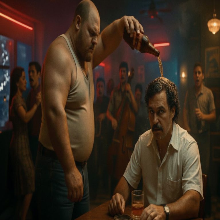 MATÓN DERRAMÓ CERVEZA SOBRE LA CABEZA DE ESCOBAR SIN SABER QUIÉN ERA. HASTA HOY SE ARREPIENTE.