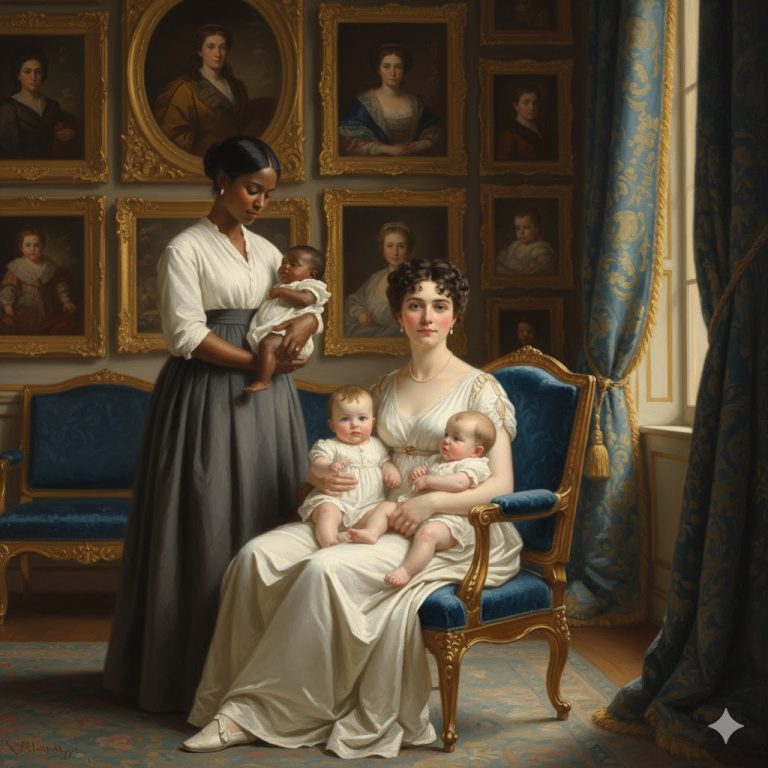 La Sinhá Tuvo Trillizos y Mandó a la Esclava Desaparecer con el que Nació Más Oscuro…