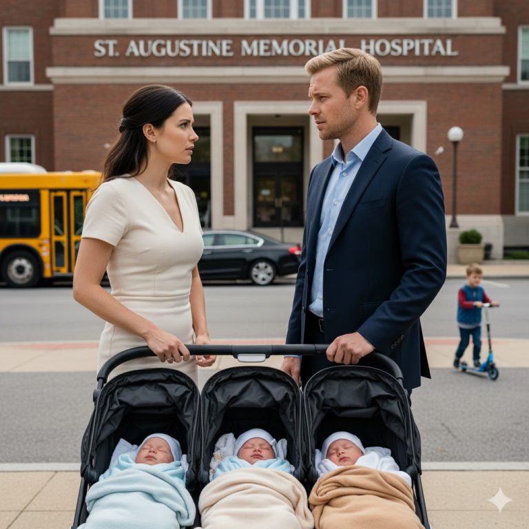 Il l’a abandonnée le jour de leur mariage avec un secret qu’elle n’a jamais révélé — des années plus tard, il la revit, accompagnée de triplés.