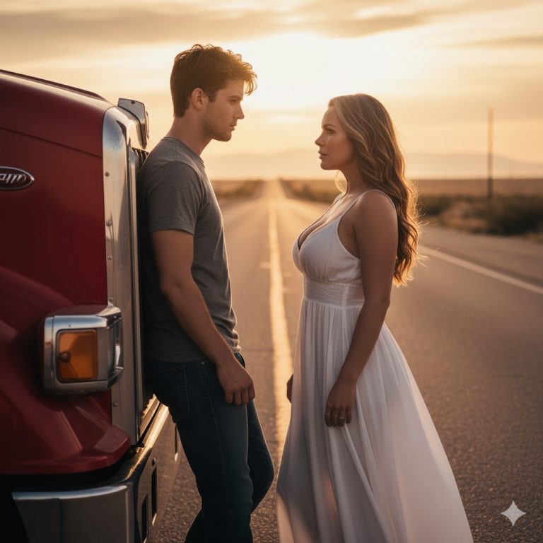 “Soy Mayor Para Ti”, Dijo la Viuda — El Joven Camionero Sonrió y la Hizo Temblar Hasta el Amanecer