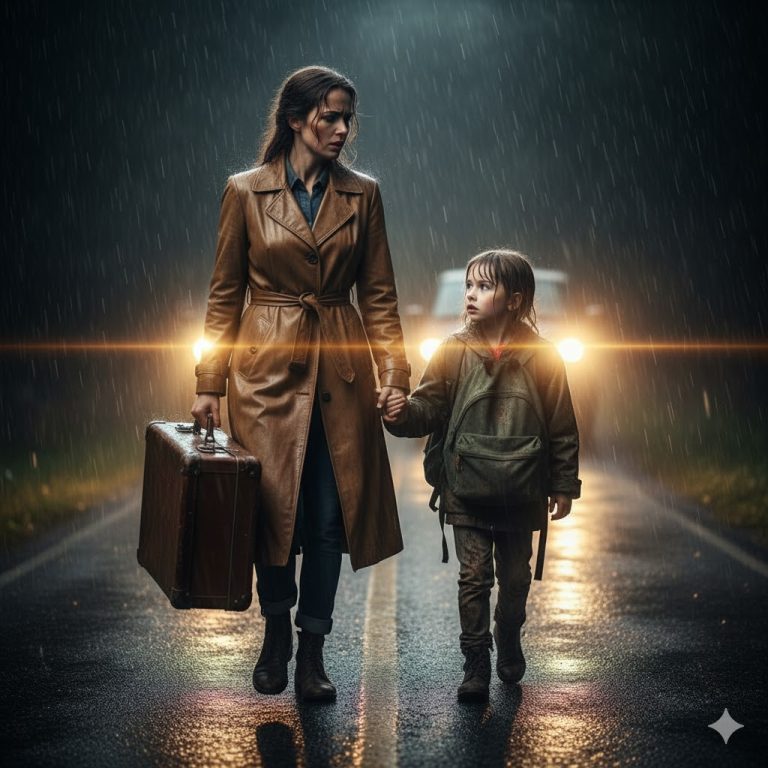 MADRE ABANDONADA EN LA ORILLA DEL CAMINO HALLA A NIÑA HUYENDO DE MADRASTRA CRUEL SU ACTO CAMBIÓ TODO…